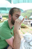 Anthony's first cup of tea!